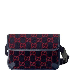 NWT Authentic Gucci GG Wool Belt 598181G38FT